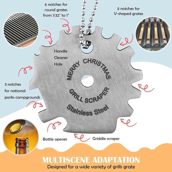 Grill Scraper Christmas Stocking Stuffer Gift - Picture 3 of 3